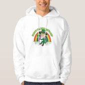 Veste À Capuche Joli dessin animé leprechaun avec shamrock et arc- (Devant)