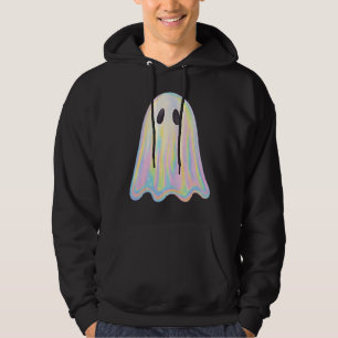 Veste À Capuche Joli Fantôme Arc-en-Ciel Pastel Effrayant Esthét