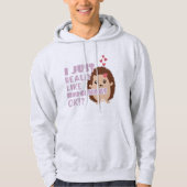 Veste À Capuche Joli Hérisson J'Aime Vraiment Les Hérisson OK ? (Devant)