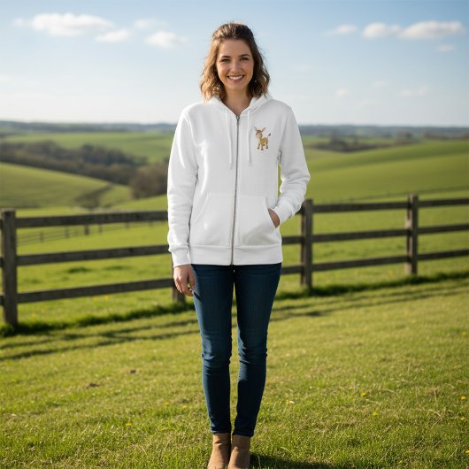 Veste À Capuche Joli jeune âne avec grands yeux bleus