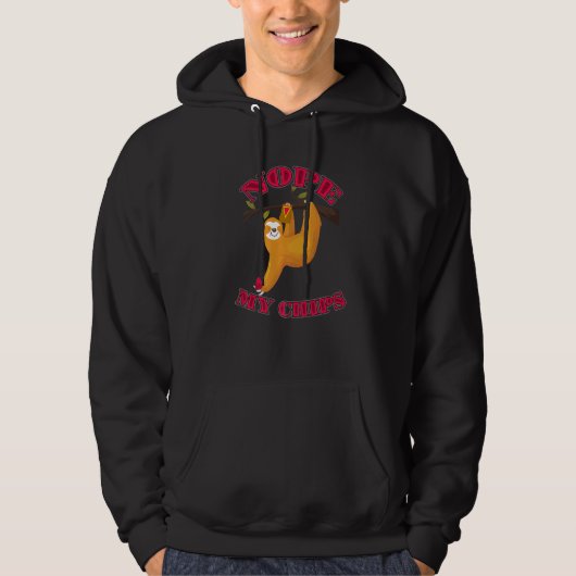 Veste À Capuche Joli Lazy Sloth Nope My Chips (Devant)