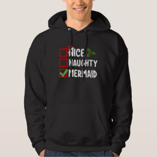 Veste À Capuche Jolie Méchante Liste de Noël de Sirène Familiale F