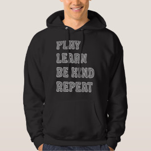 Veste À Capuche Jouer Apprendre être genre Répéter la journée anti