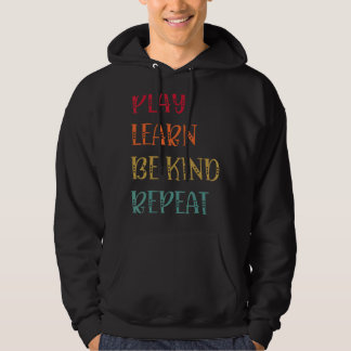 Veste À Capuche Jouer Apprendre être genre Répéter la journée anti