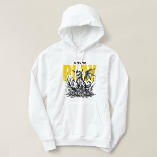 Veste À Capuche JOUER Dragon | Conception Graphique Fantastique Mi (Design devant)