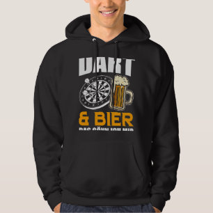 Veste À Capuche Joueur de fléchettes de bières Cool, fléchettes et