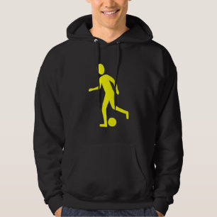 Veste À Capuche Joueur de football - Jaune