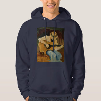 Veste À Capuche Joueur de guitare fondu – Art musical surréaliste