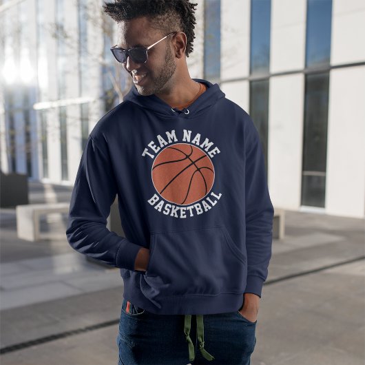 Veste À Capuche Joueur de l'équipe sur mesure de basket-ball mascu