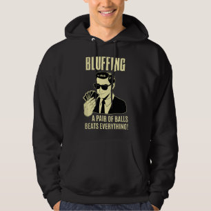 Veste À Capuche Joueur de poker Texas Hold'Em Night - Bluff drôle 