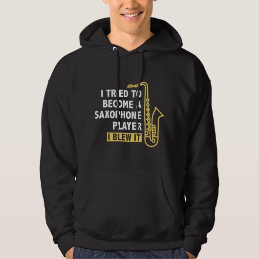 Veste À Capuche Joueur de saxophone (Devant)