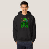 Veste À Capuche Jour de la Saint Patrick Gamer Irish Game Controll (Devant entier)