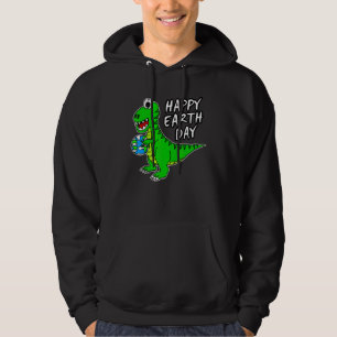 Veste À Capuche Jour des terres Dinosaur Rex Cute Earth Kids Toddl