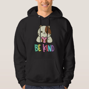 Veste À Capuche JOURNÉE DE L'UNITÉ Chat Cœur Soyez Gentil Anti Har