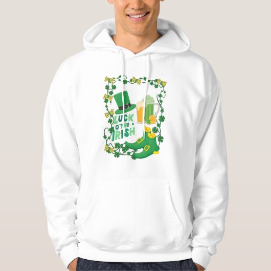 VESTE À CAPUCHE JOURNÉE ST PATRICK (Devant)