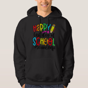 Veste À Capuche Joyeuse Dernière Journée D'Été Pause École Infirmi