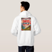 Veste À Capuche Joyeuse Fête nationale suisse (Dos entier)