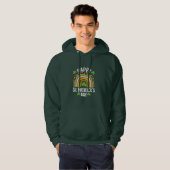 Veste À Capuche Joyeuse Fête Saint Patrick Arc-en-ciel Trèfle (Devant entier)