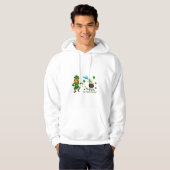 Veste À Capuche Joyeuse Saint-Patrick Leprechaun Arc-en-ciel (Devant entier)