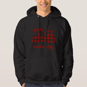 Veste À Capuche Joyeuse Saint-Valentin Camion Rouge Cœur Amour Cœu