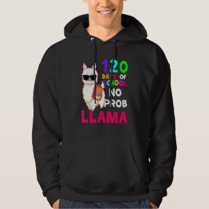 Veste À Capuche Joyeux 120ème Jour De L'École No Prob Llama Profes