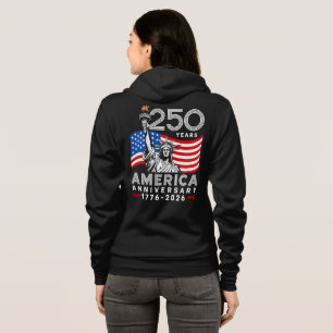 Veste À Capuche Joyeux 250e anniversaire des femmes d'Amérique
