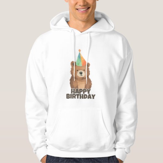 Veste À Capuche Joyeux anniversaire (Devant)