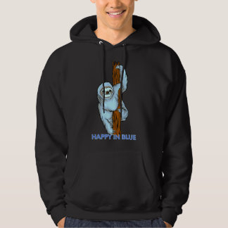 Veste À Capuche Joyeux dans Blue Blue Sloth Hanging