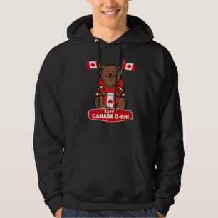 Veste À Capuche Joyeux drapeau de la Feuille d'érable canadienne J