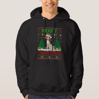 Veste À Capuche Joyeux éclairage de Noël Beagle moche Noël