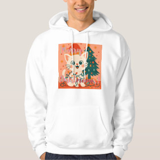 Veste À Capuche Joyeux Noël à tous les félins ! Joli et drôle Sant