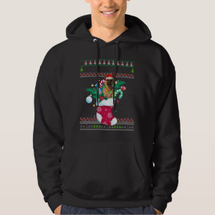 Veste À Capuche Joyeux Noël Berger Allemand Chien Dans Sock Drôle