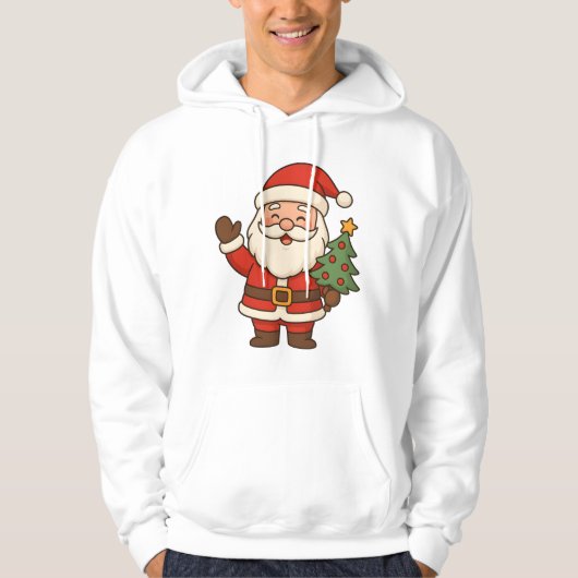 Veste À Capuche Joyeux Noël Bruh Santa (Devant)