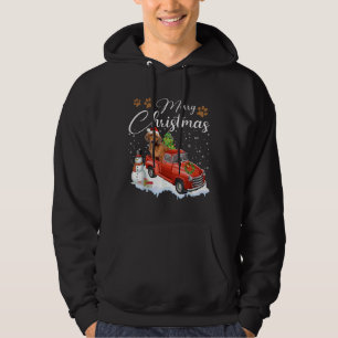 Veste À Capuche Joyeux Noël Dachshund Chien de Noël