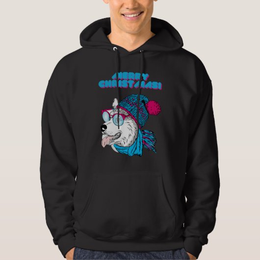 Veste À Capuche Joyeux Noël Husky Style 2 (Devant)