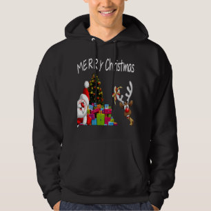 Veste À Capuche Joyeux Noël Père Noël Reindeer