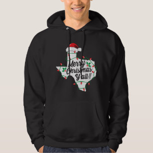 Veste À Capuche Joyeux Noël Y'All Texas State Texan Family Hol