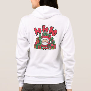 Veste À Capuche Joyeux Père Noël de dessin animé Noël