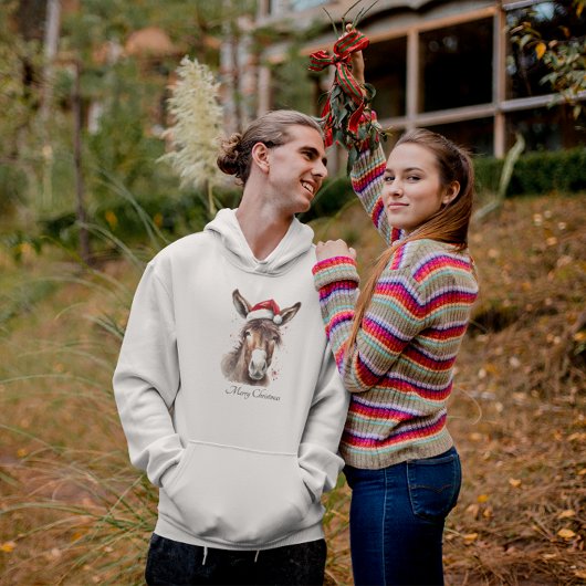 Veste À Capuche Joyeux petit âne de Noël, coutume