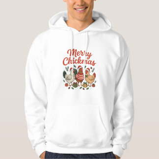 Veste À Capuche Joyeux Pouletmas Poulet Noël