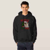 Veste À Capuche Joyeux Pugmas Carlin de Noël classique T-shirt 5 (Devant entier)