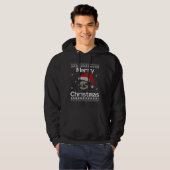 Veste À Capuche Joyeux Sloth Noël Douleur moche (Devant entier)