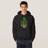Veste À Capuche Joyeux St Pat Rex Dinosaur Saint Patrick pour (Devant entier)