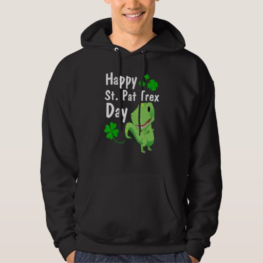 Veste À Capuche Joyeux St Pat Trex Day Dinosaur St Patrick' 1 (Devant)