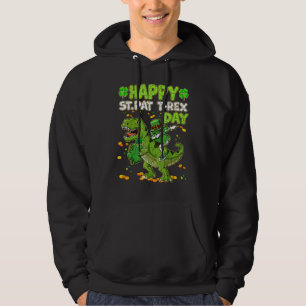 Veste À Capuche Joyeux St Pat Trex Jour Dabbing Shamrock St patric