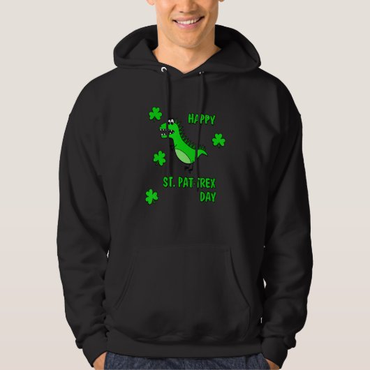 Veste À Capuche Joyeux St Pat Trex Saint Patrick's Day Dinosaur Ki (Devant)