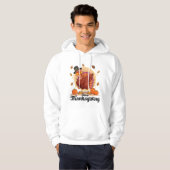 Veste À Capuche Joyeux Thanksgiving (Devant entier)