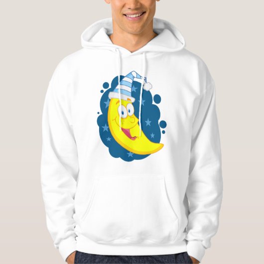 Veste À Capuche Joyeux visage lune (Devant)