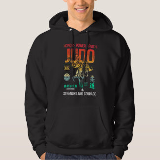 Veste À Capuche Judo Retro Tee Japonais Martial Art Lutte Judo