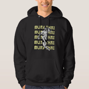 Veste À Capuche Jumping Crâne Muay Thai Fighter Répétition Texte K